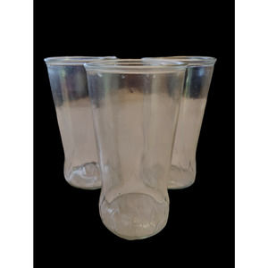 3 Vintage Diamond 5 1/2" Jelly Drinking Jars